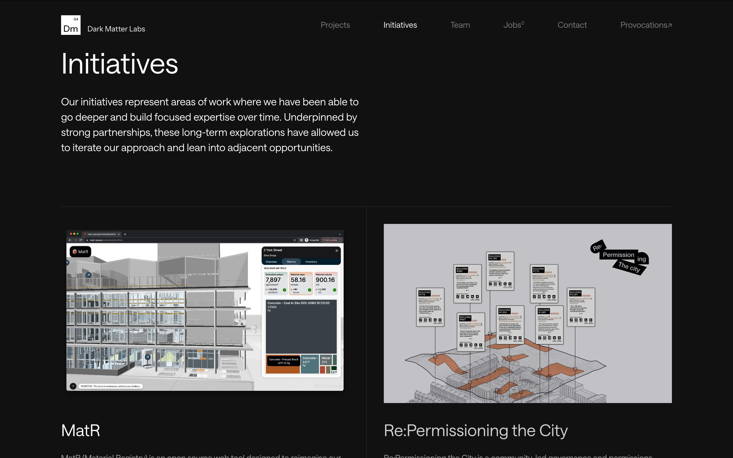 screenshot from Dm site